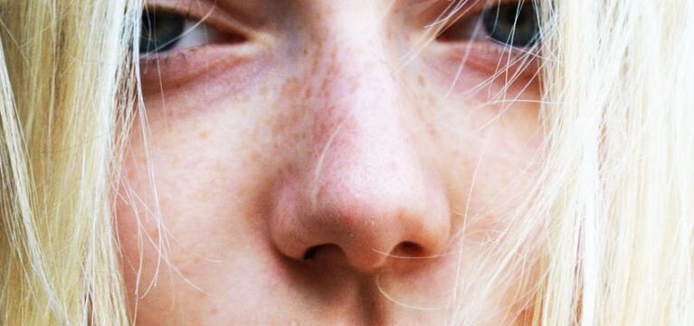 A woman's nose