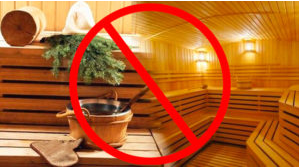 do not visit saunas